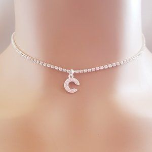 Initial C Silver Necklace